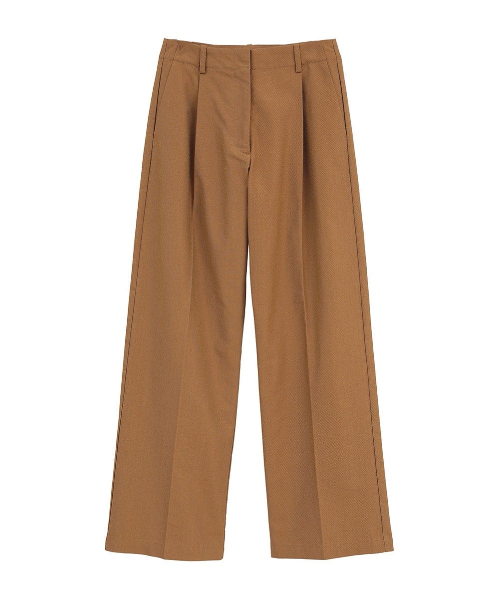 LOW WAIST TUCK STRAIGHT PANTS