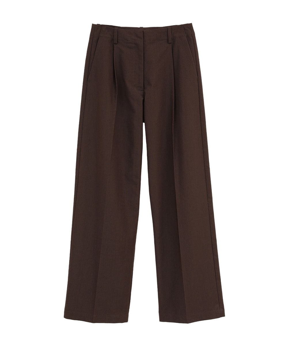 LOW WAIST TUCK STRAIGHT PANTS