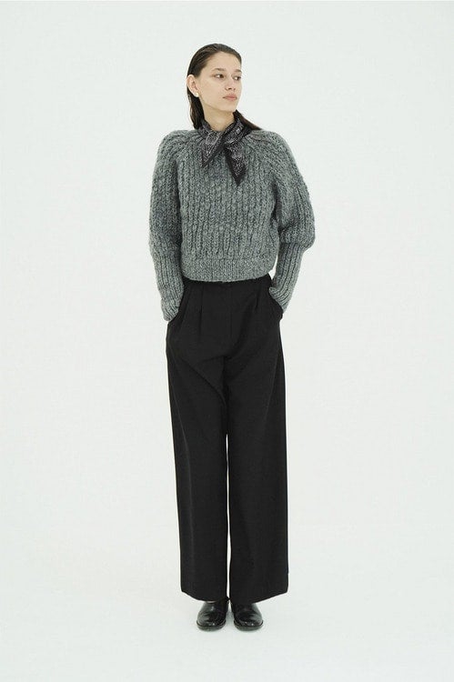 BASIC TUCK PANTS