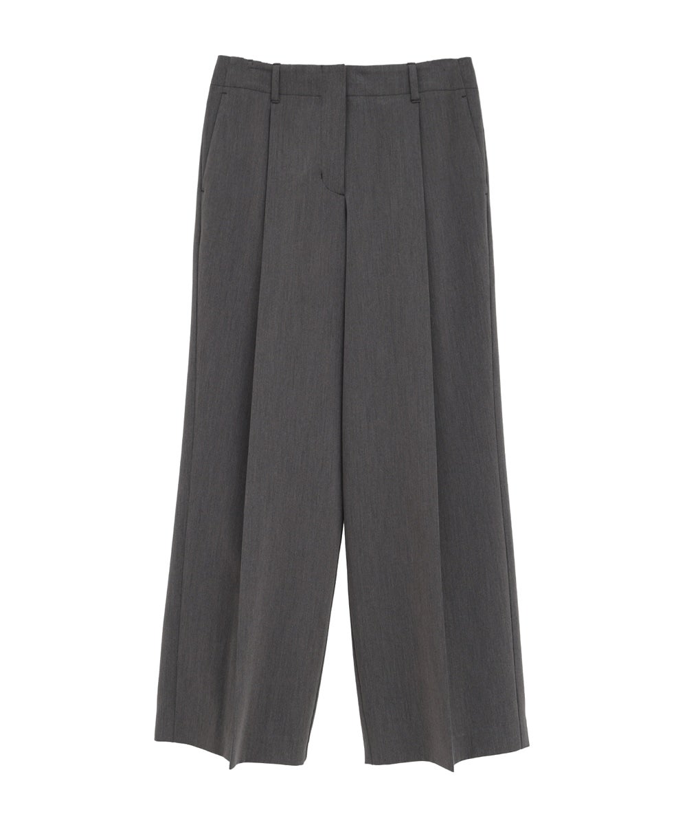 LOW WAIST TUCKED LOOSE SLACKS