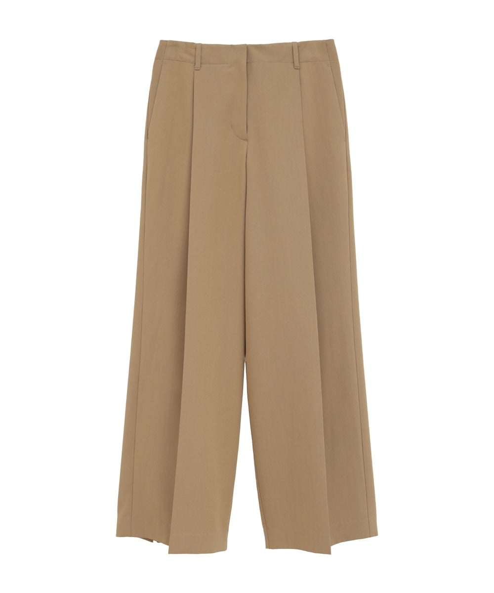 LOW WAIST TUCKED LOOSE SLACKS
