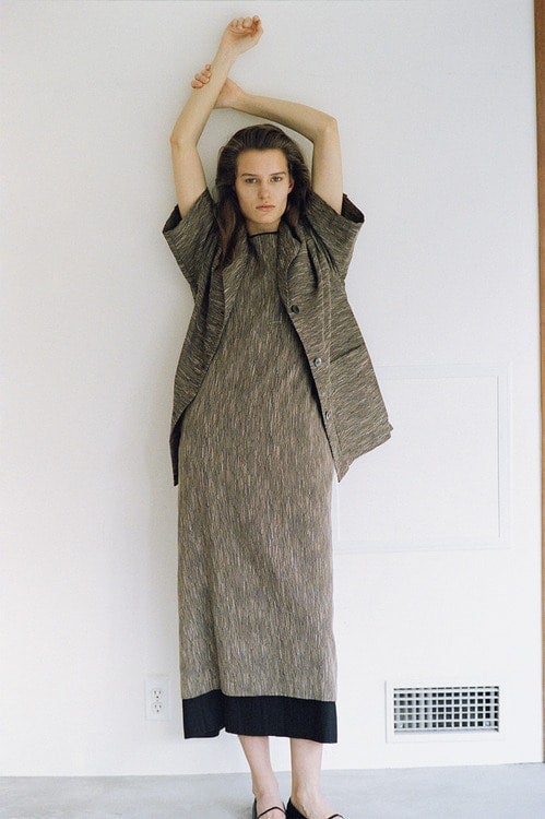 CREPE JACQUARD STRAIGHT ONEPIECE