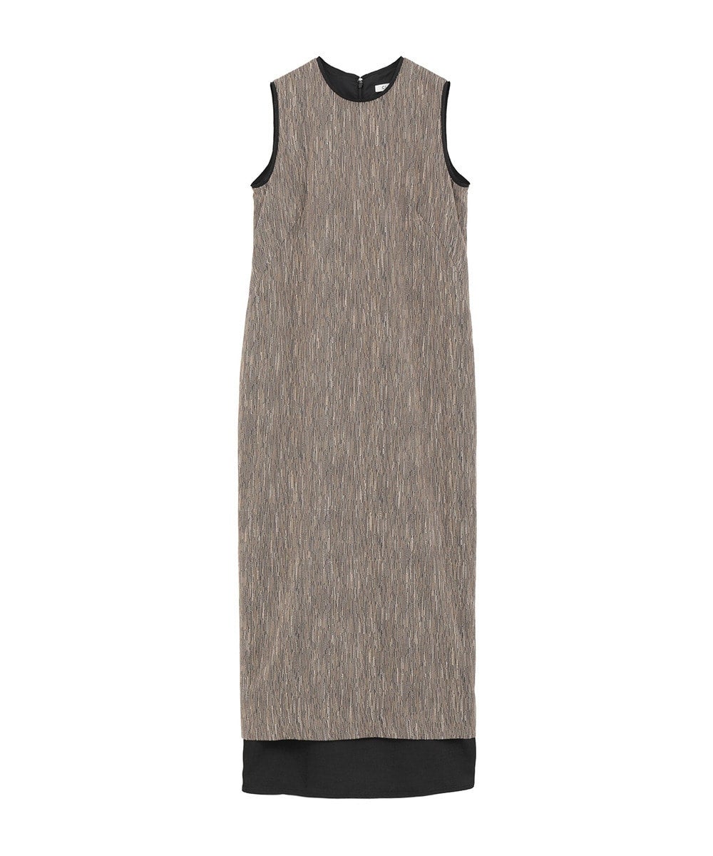 CREPE JACQUARD STRAIGHT ONEPIECE