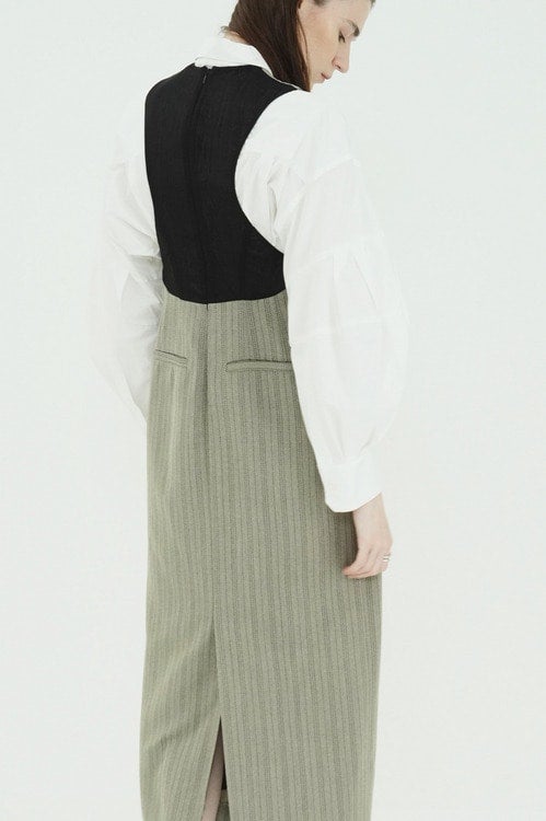 HERRINGBONE BACK SHEER ONEPIECE