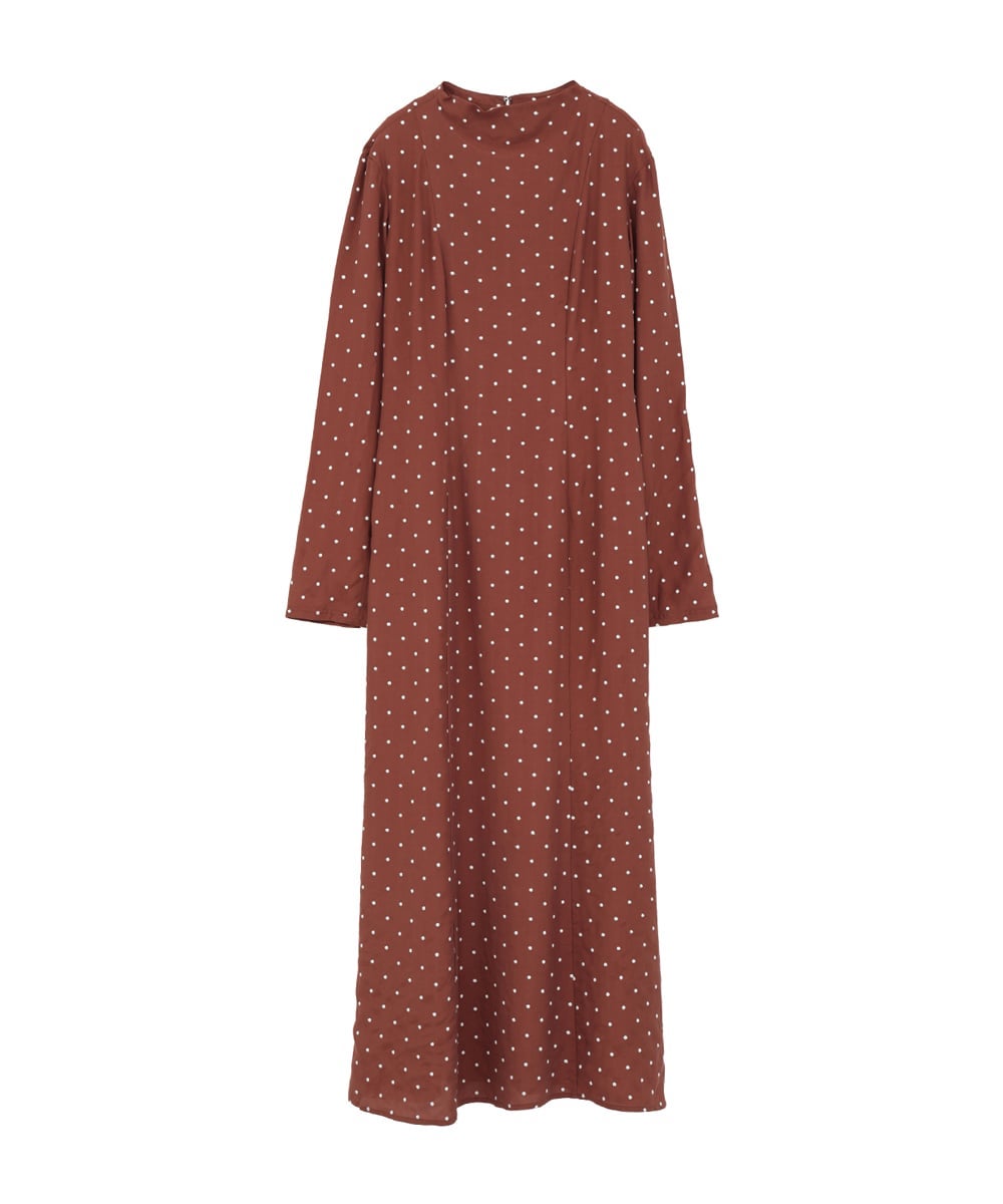 KIM YOU JUNG&times;CLANE UP NECK DOT ONEPIECE