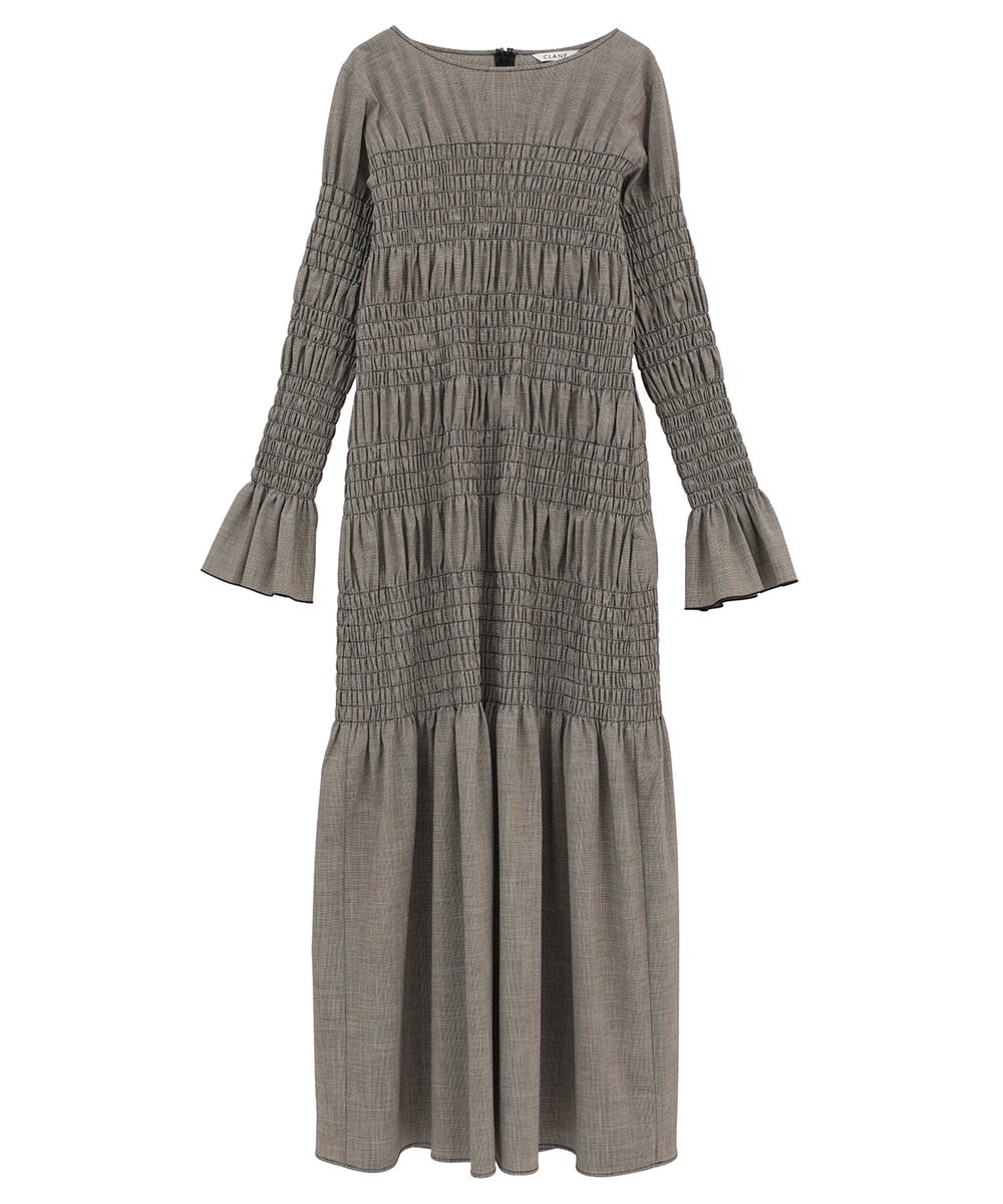 SHIRRING LONG ONEPIECE