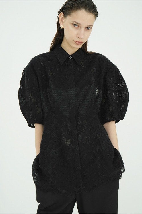 FLOWER LACE WAIST SHAPE TOPS