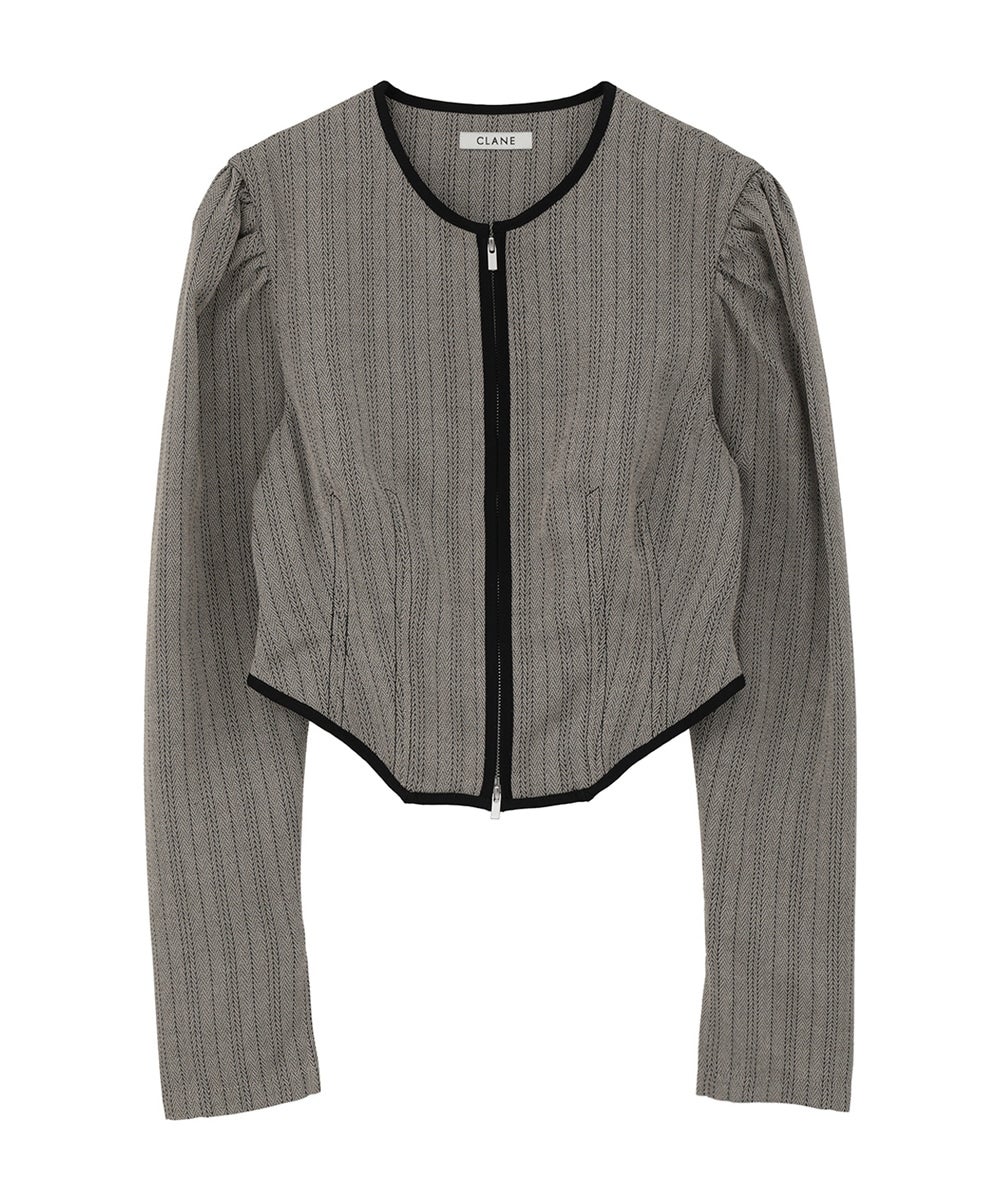 HERRINGBONE CORSET DETAIL TOPS