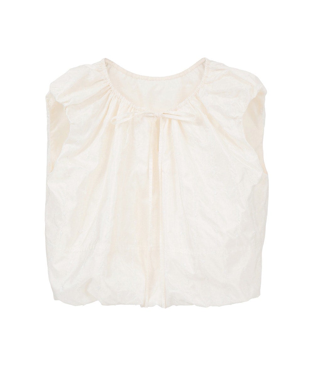 W FACE DOT SLEEVELESS RIBBON TOPS｜TOPS(トップス)｜CLANE OFFICIAL