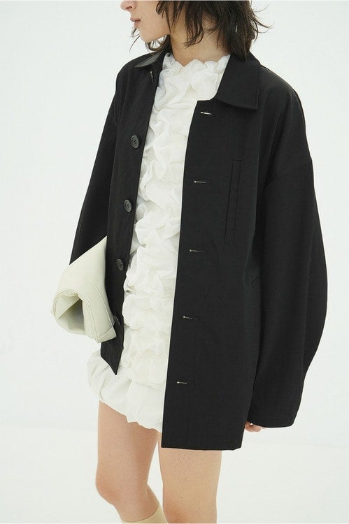 WOOL NYLON SINGLE JACKET