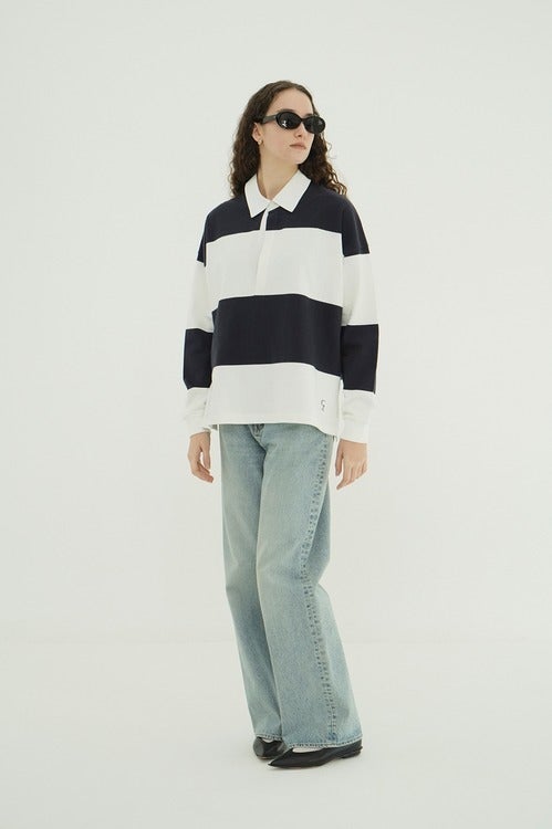 DEEP NECK WIDE RUGBY SHIRTS