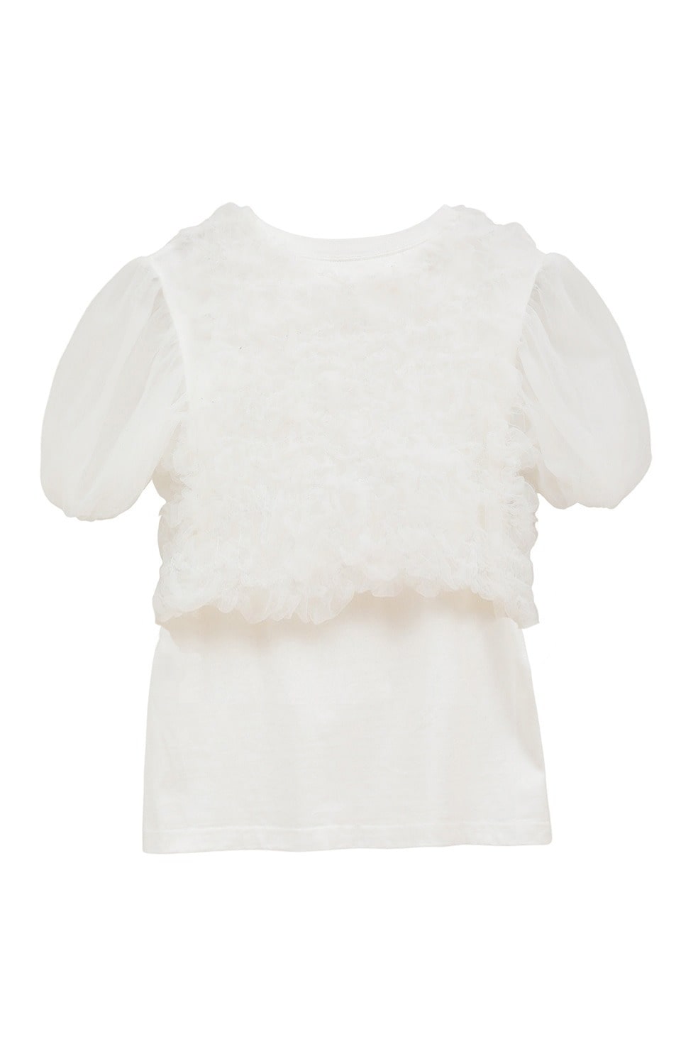 TULLE VEST LAYERED TOPS｜TOPS(トップス)｜CLANE OFFICIAL ONLINE STORE