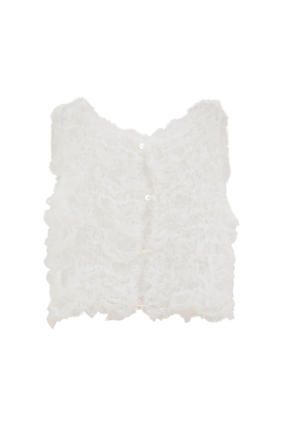 TULLE VEST LAYERED TOPS｜TOPS(トップス)｜CLANE OFFICIAL ONLINE STORE