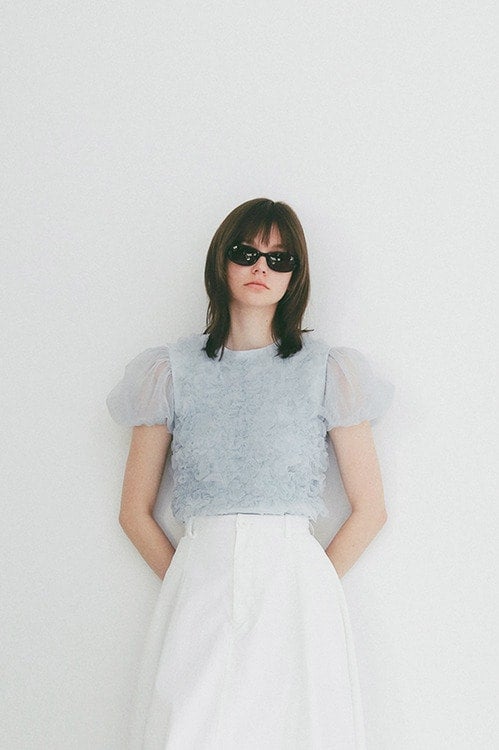 TULLE VEST LAYERED TOPS