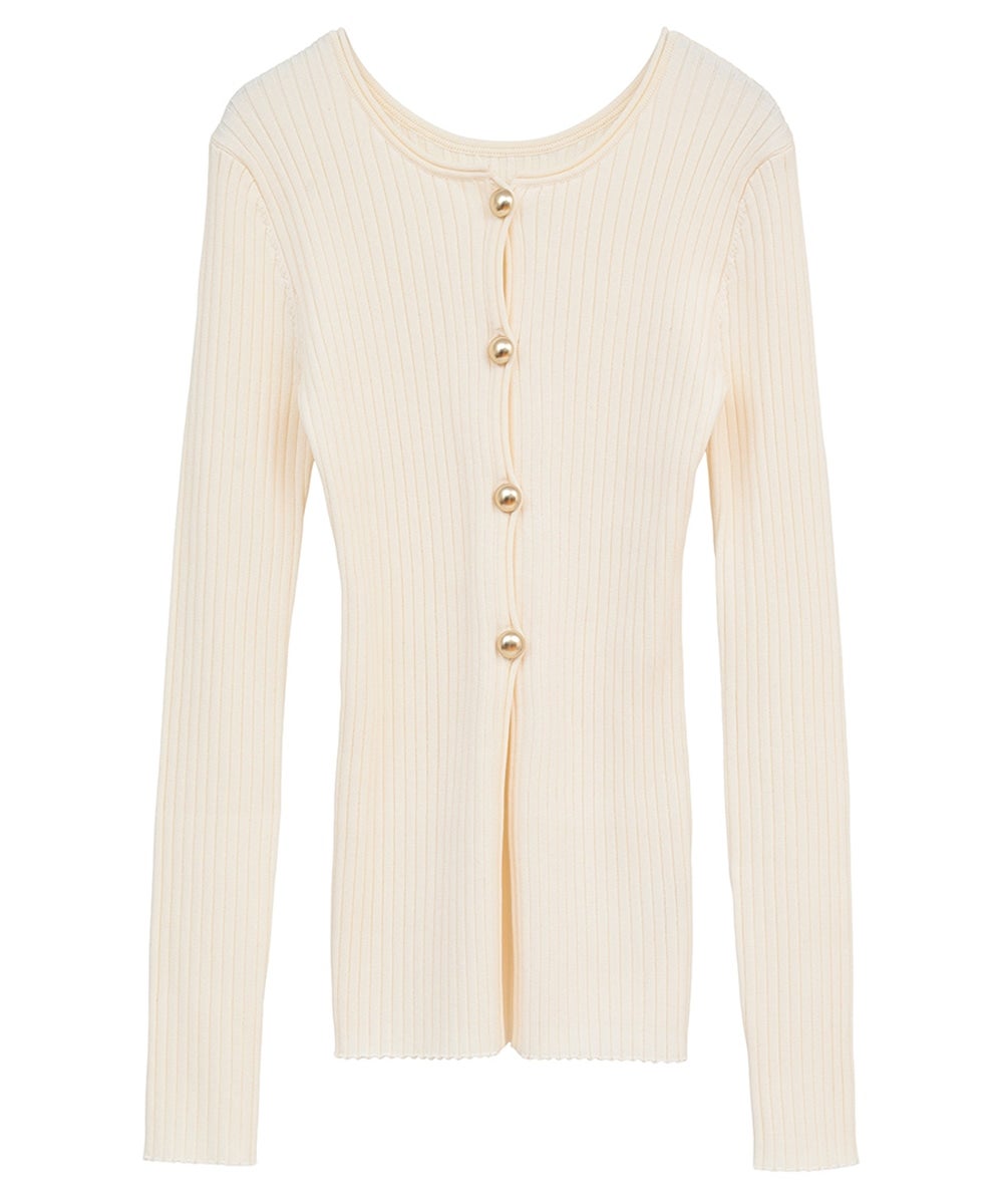 トップス CLANE W FACE GOLD BUTTON KNIT TOPS W FACE GOLD BUTTON KNIT TOPS｜TOPS(トップス)｜CLANE OFFICIAL