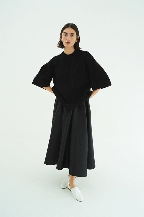 OVER HALF SLEEVE KNIT TOPS