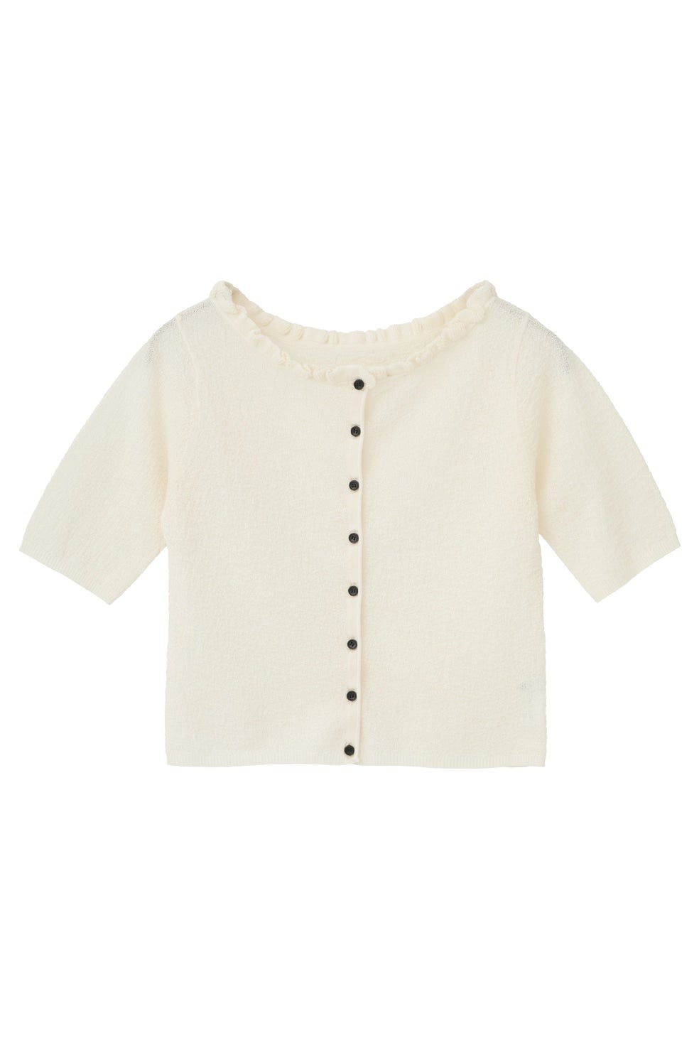 W FACE FRILL KNIT CARDIGAN｜TOPS(トップス)｜CLANE OFFICIAL ONLINE