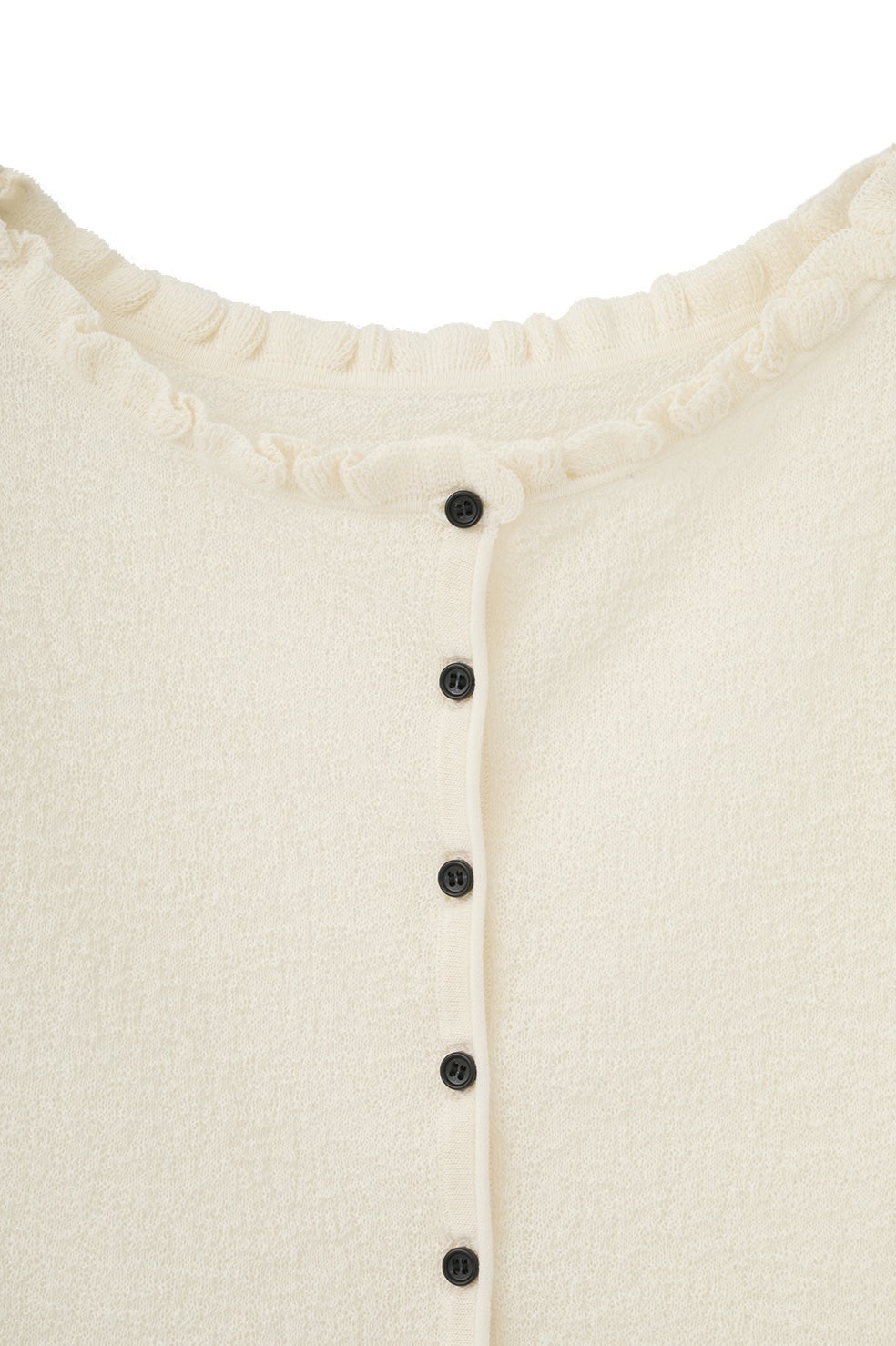 W FACE FRILL KNIT CARDIGAN｜TOPS(トップス)｜CLANE OFFICIAL ONLINE