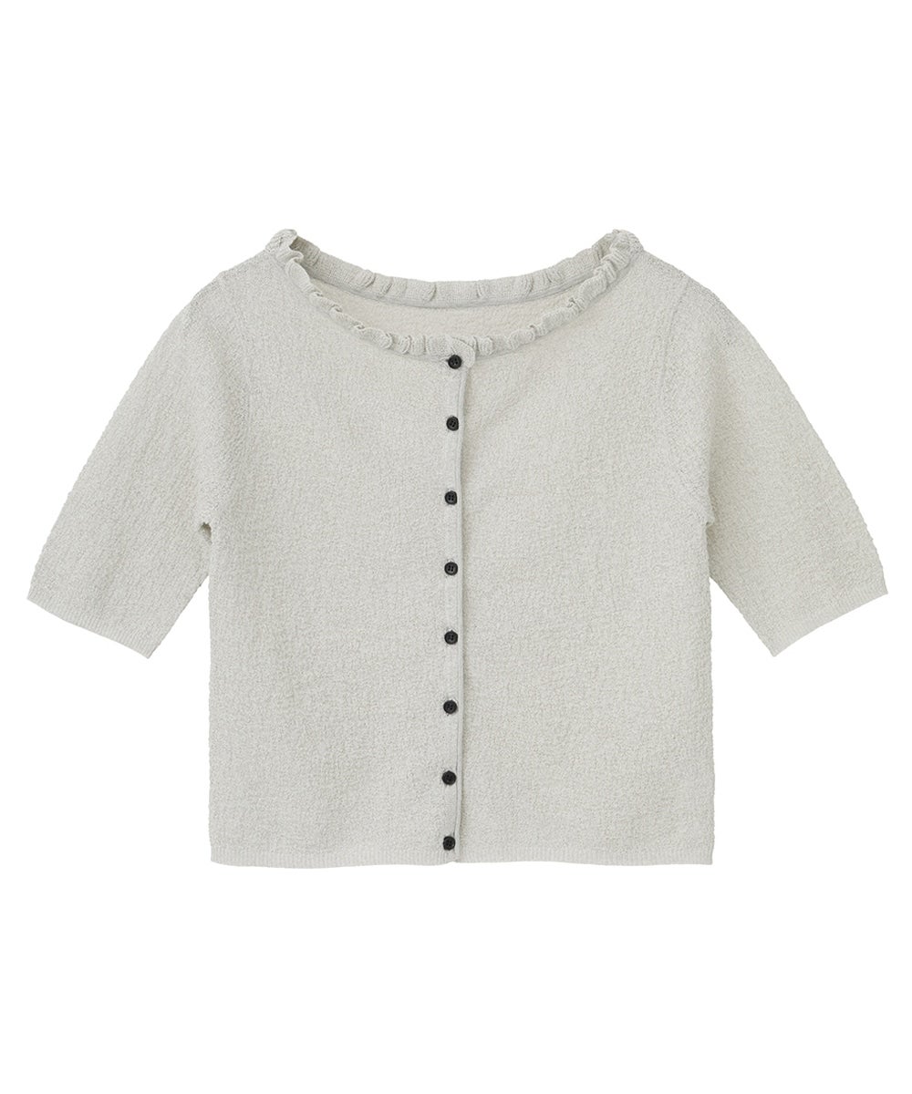 W FACE FRILL KNIT CARDIGAN｜TOPS(トップス)｜CLANE OFFICIAL ONLINE