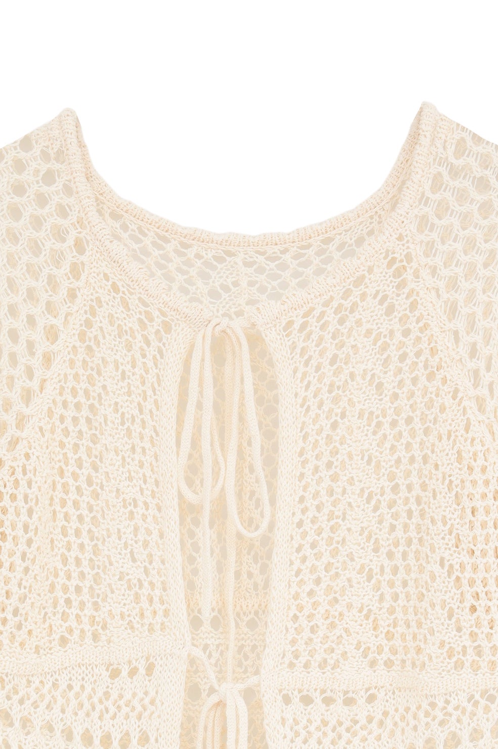 W FACE RIBBON CROCHET KNIT TOPS｜TOPS(トップス)｜CLANE OFFICIAL