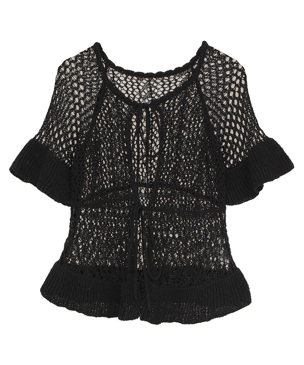 新品未使用品CLANE W FACE RIBBON CROCHET KNIT W FACE RIBBON CROCHET KNIT TOPS｜TOPS(トップス)｜CLANE OFFICIAL