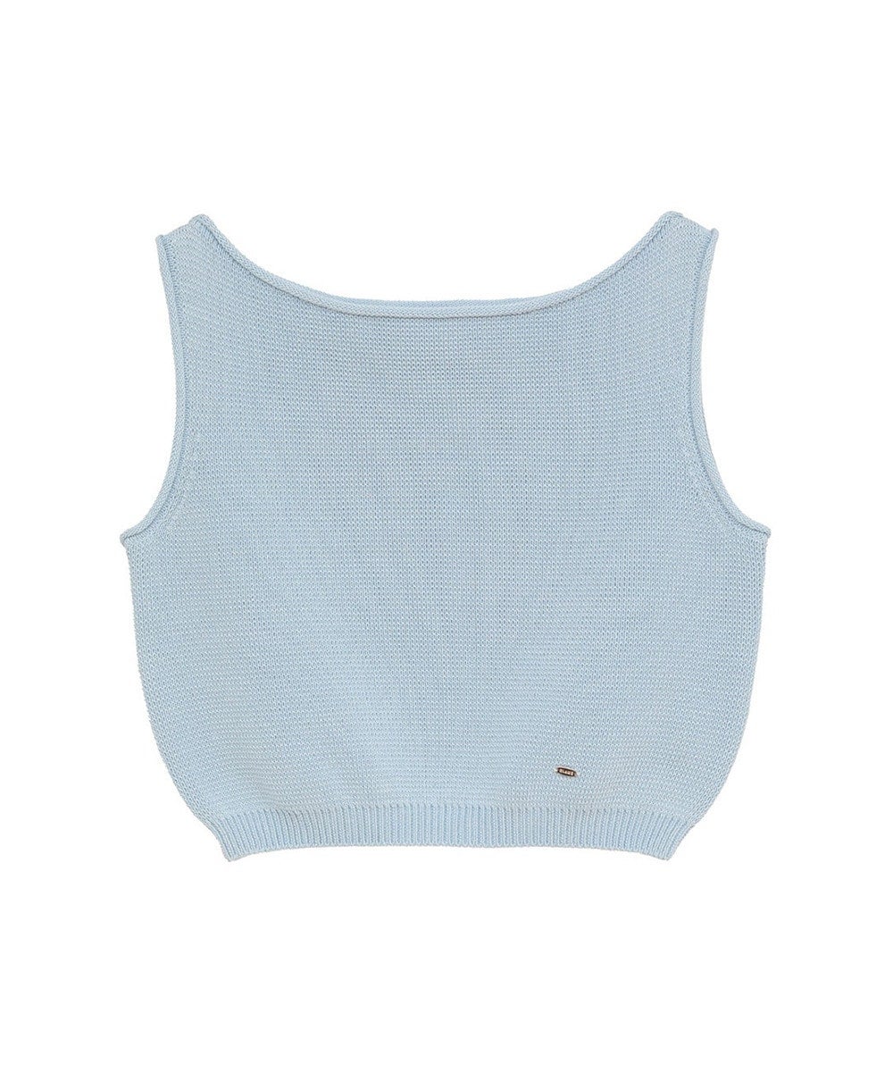 BOAT NECK SHORT KNIT TANK TOPS｜TOPS(トップス)｜CLANE OFFICIAL
