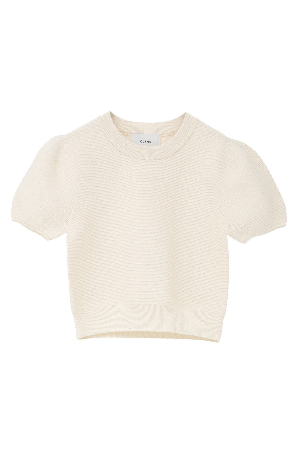 CLANE PUFF SLEEVE COMPACT KNIT TOPS ベージュ PUFF SLEEVE COMPACT KNIT TOPS｜TOPS(トップス)｜CLANE OFFICIAL