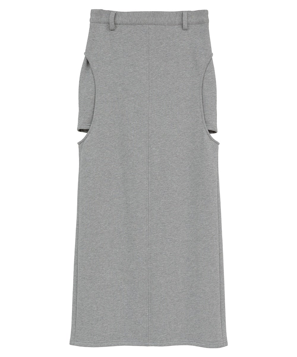 CIRCLE CUT SWEAT SKIRT