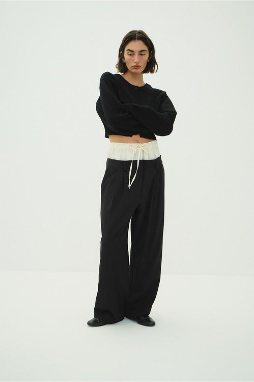 W WAIST WIDE SLACKS