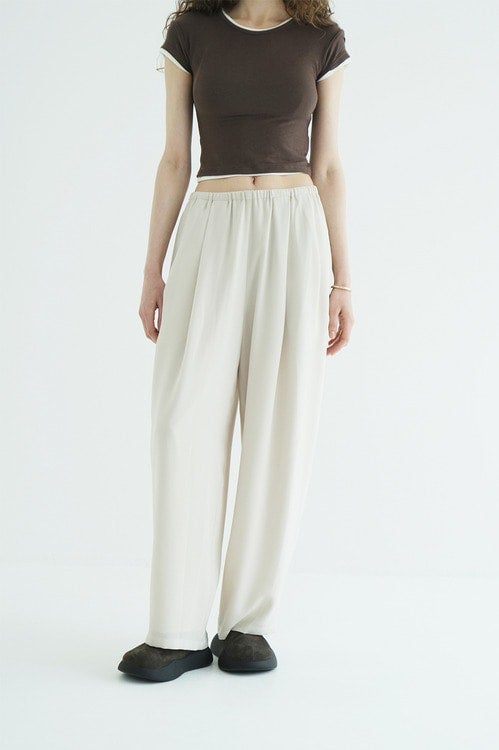 DRAWSTRING LOOSE TUCK PANTS