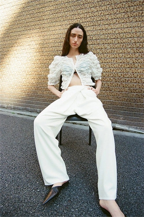 MINAMI TANAKA×CLANE SLASH TUCK SLACKS