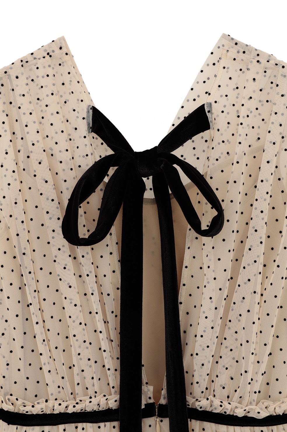 【clane】DOT SHEER CACHECOEUR ONEPIECE DOT SHEER CACHECOEUR ONEPIECE｜DRESS(ドレス)｜CLANE OFFICIAL