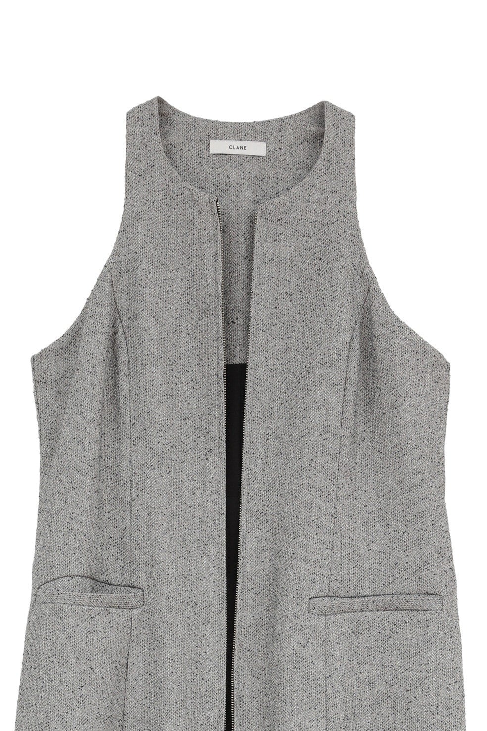 FRONT ZIP AMERICAN SLEEVE ONEPIECE｜DRESS(ドレス)｜CLANE OFFICIAL