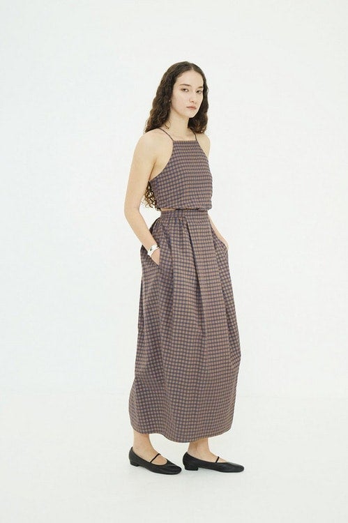 SIDE HOLE COCOON CAMI ONEPIECE