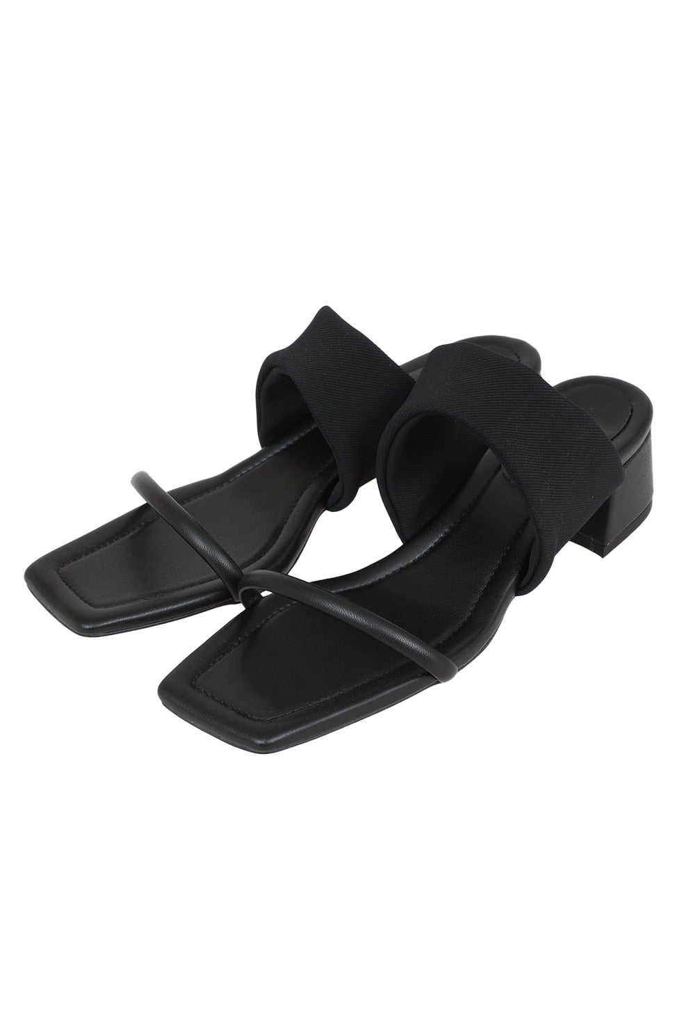 靴 CLANE OPEN TOE SQUARE MULES FABRIC SQUARE MULES｜BAG / SHOES(バッグ/シューズ)｜CLANE OFFICIAL