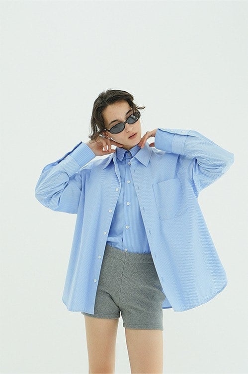 TWO TONE LAYERED SHIRTS