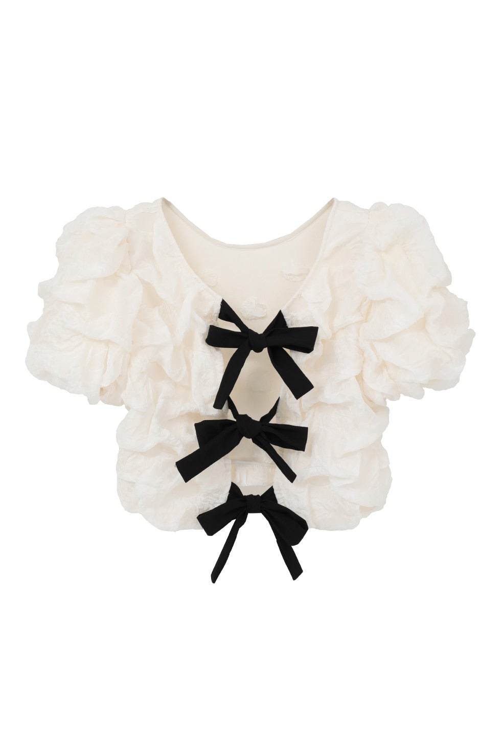 トップス CLANE W FACE CLOUD PUFF SLEEVE TOPS W FACE CLOUD PUFF SLEEVE TOPS｜TOPS(トップス)｜CLANE OFFICIAL