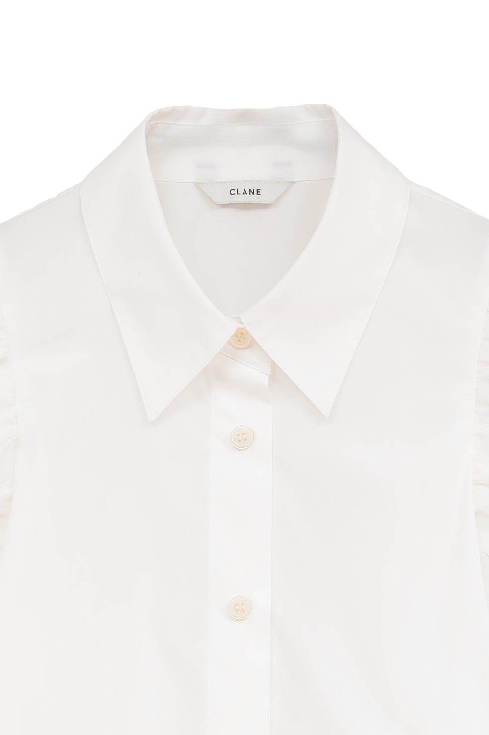 CLANE TULLE LAYERED SLEEVE SHIRTS ホワイト TULLE LAYERED SLEEVE SHIRTS｜TOPS(トップス)｜CLANE OFFICIAL ONLINE