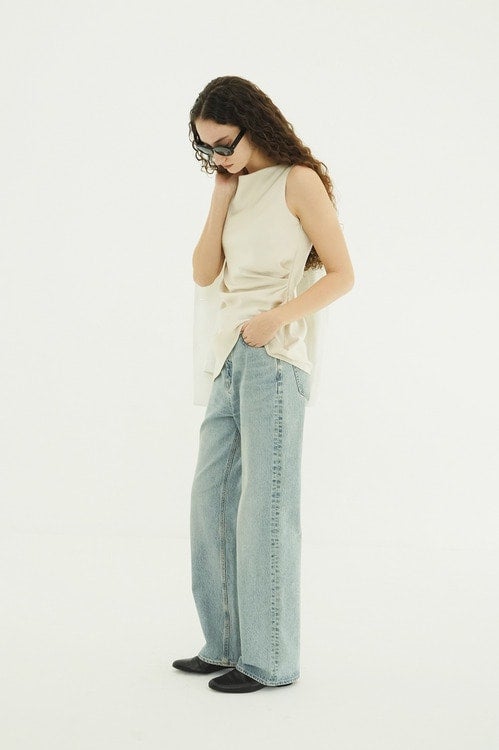 SATIN DRAPE TOPS