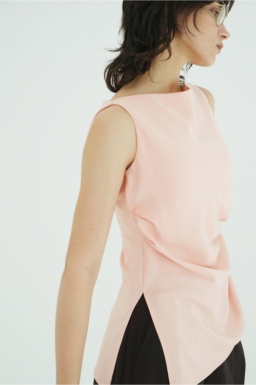 SATIN DRAPE TOPS