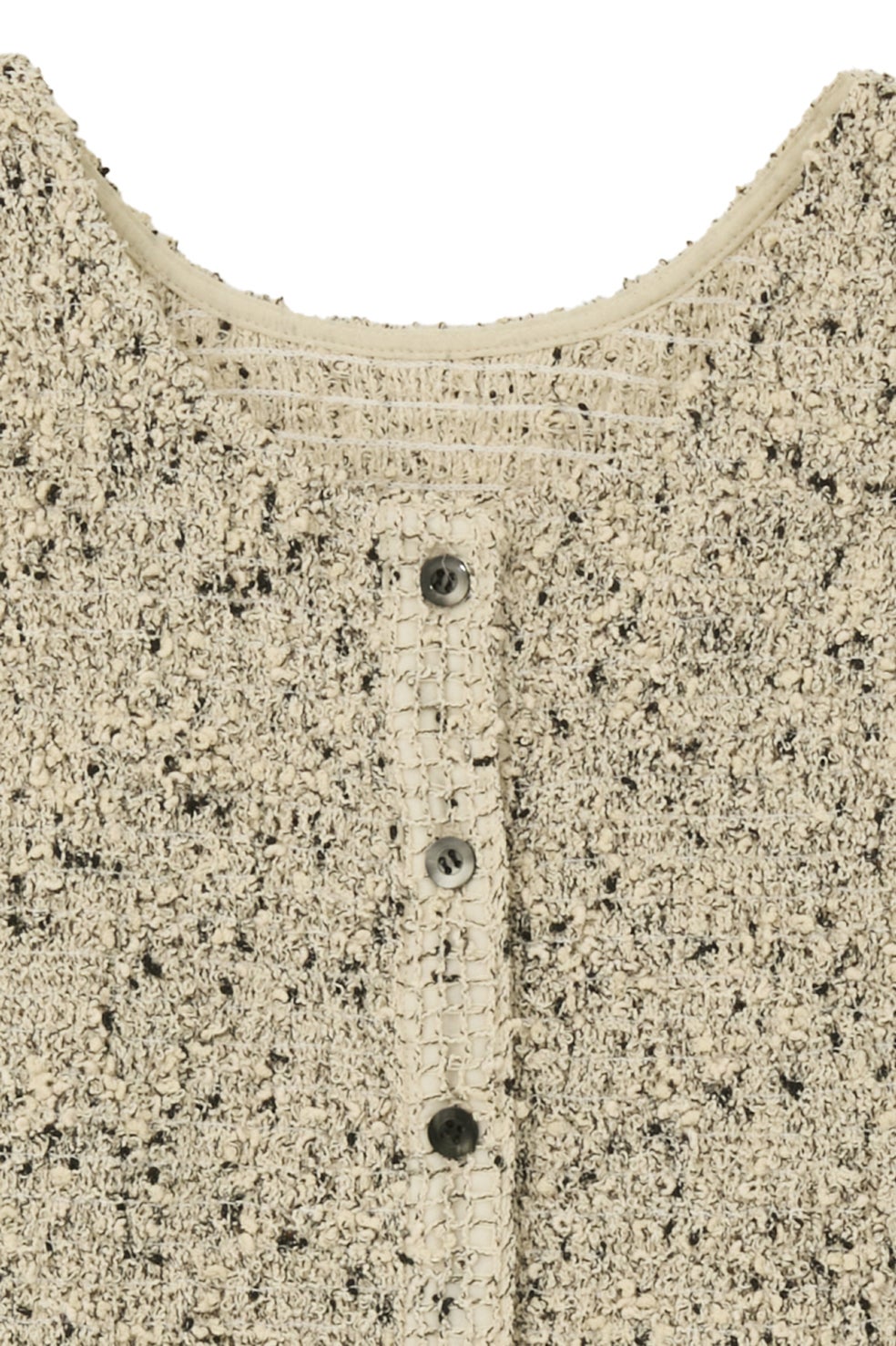 W FACE MIX MESH GATHER N/S TOPS｜TOPS(トップス)｜CLANE OFFICIAL