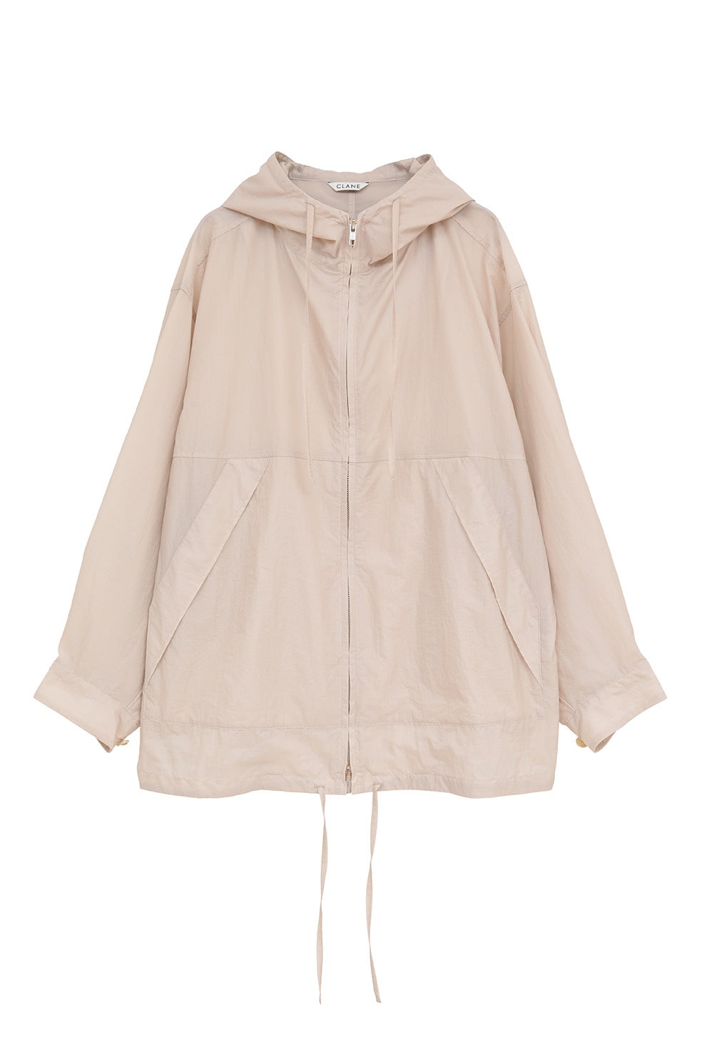 CRINKLED SHEER NYLON ZIP UP HOODIE｜TOPS(トップス)｜CLANE OFFICIAL