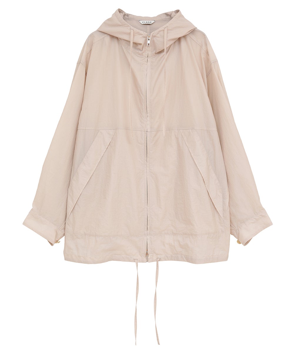 CLANE完売品★2枚セット★新品タグ付き2026年春物★チュールトップス&長袖 CRINKLED SHEER NYLON ZIP UP HOODIE｜TOPS(トップス)｜CLANE OFFICIAL