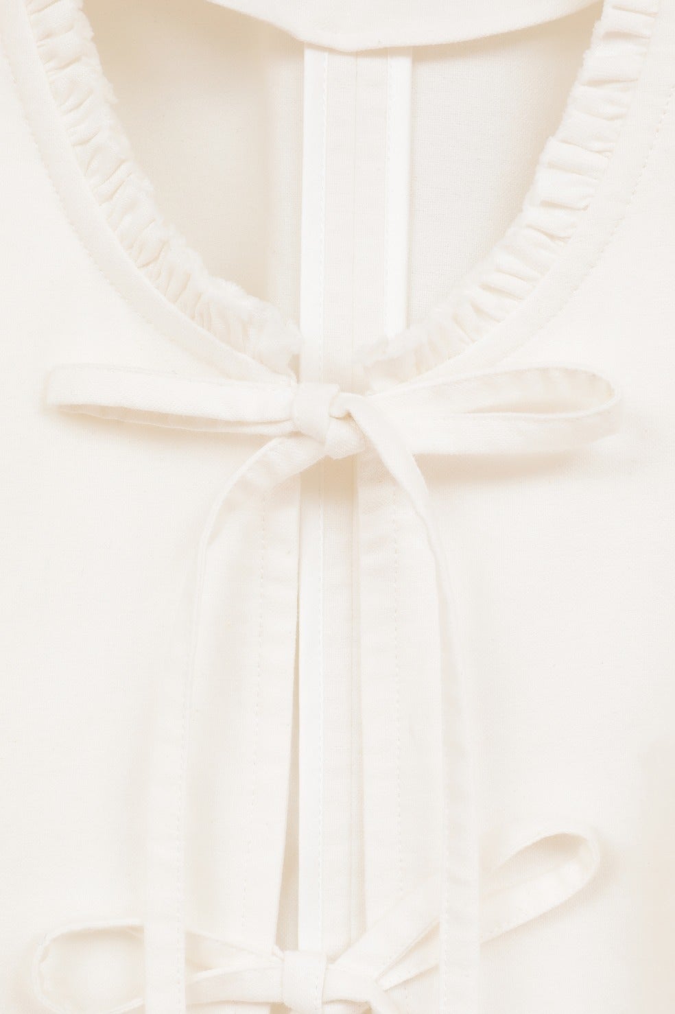 FRILL RIBBON SHORT BLOUSE｜TOPS(トップス)｜CLANE OFFICIAL ONLINE STORE