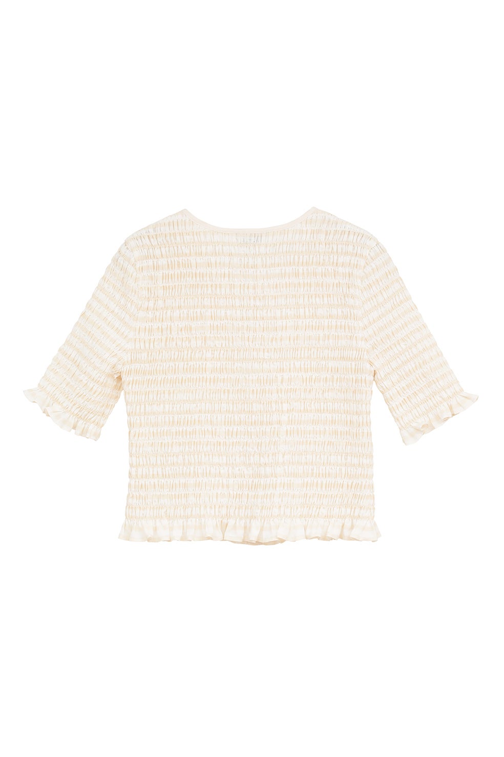 SHIRRING HALF SLEEVE BLOUSE｜TOPS(トップス)｜CLANE OFFICIAL ONLINE