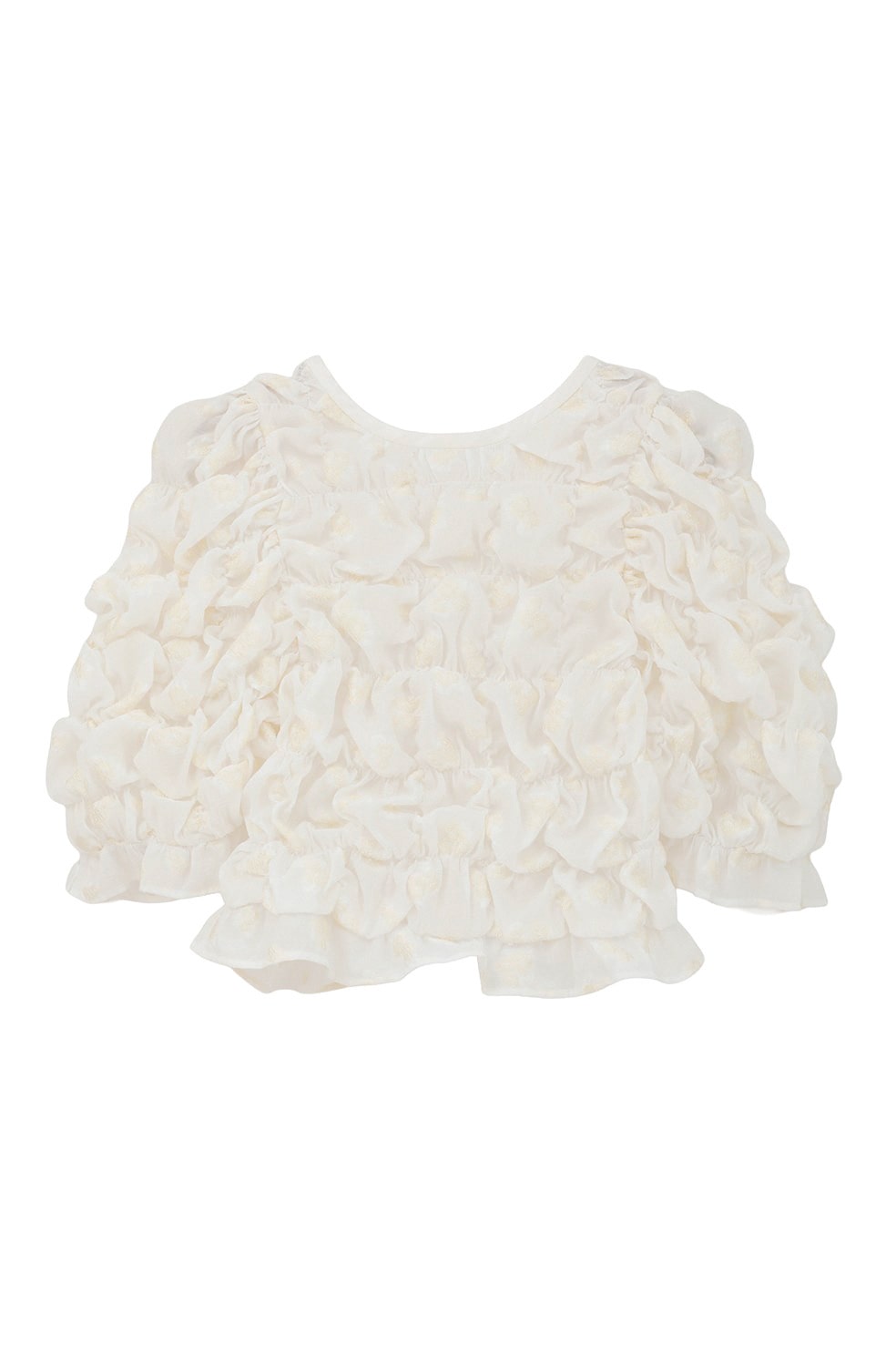 トップス CLANE W FACE FLOWER JACQUARD SHIRRINGTOP MINAMI TANAKA×CLANE W FACE FLOWER JACQUARD SHIRRING TOPS｜TOPS