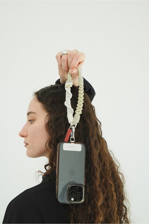 CLANE×Topologie Mini Macrame Wrist Strap w/ Phone Strap Adapter