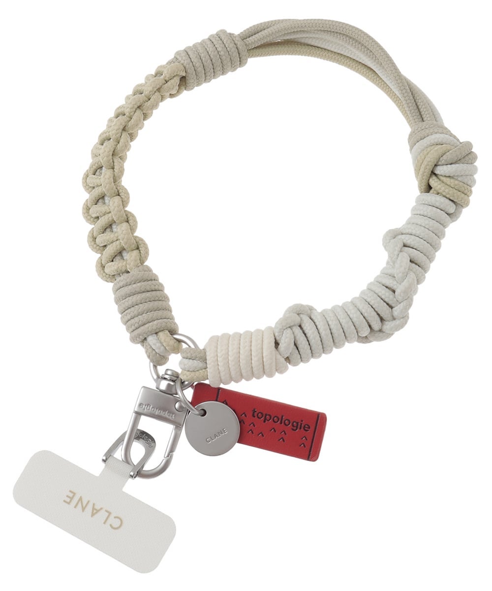 CLANE×Topologie Mini Macrame Wrist Strap w/ Phone Strap Adapter
