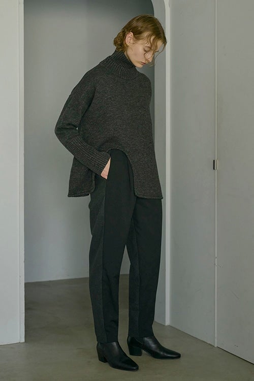WOOL LIKE COMBI PANTS