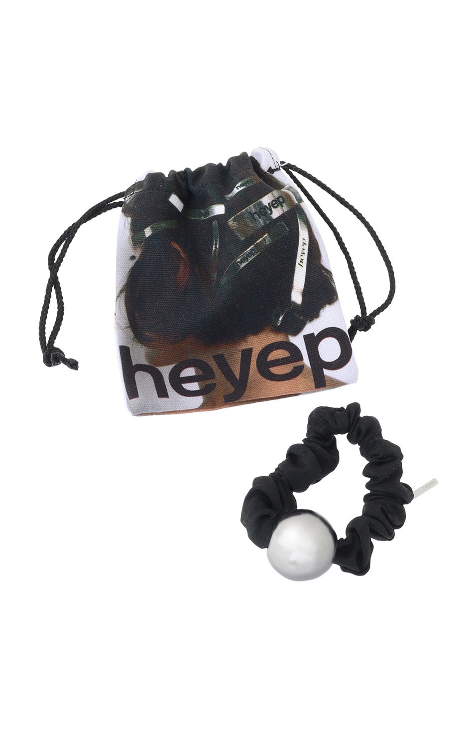 heyep】Medium Metal Ball Silk Scrunchie｜GOODS(グッズ)｜MANOF
